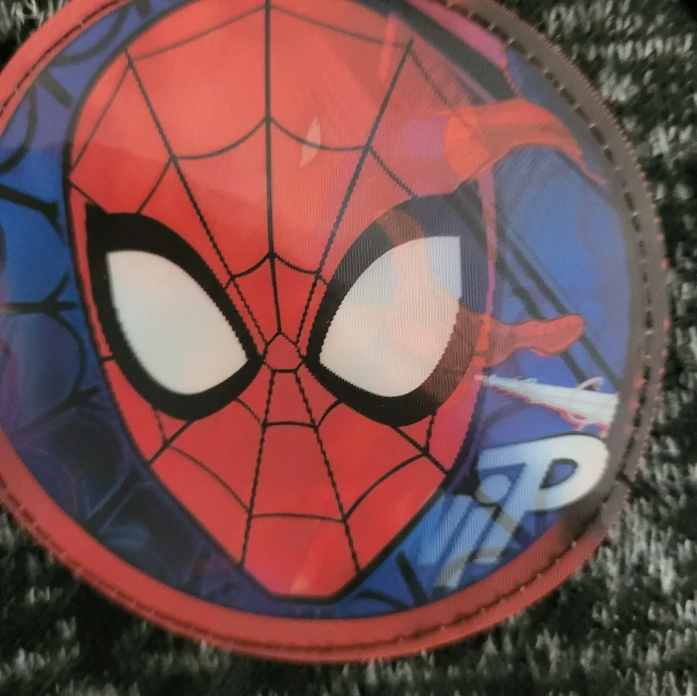 Marvel Spider-Man Full Zip Hooded Jacket Changing patch Size 3T‎